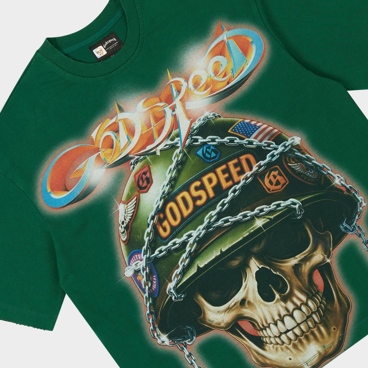Godspeed Green Badges of Honor Tee