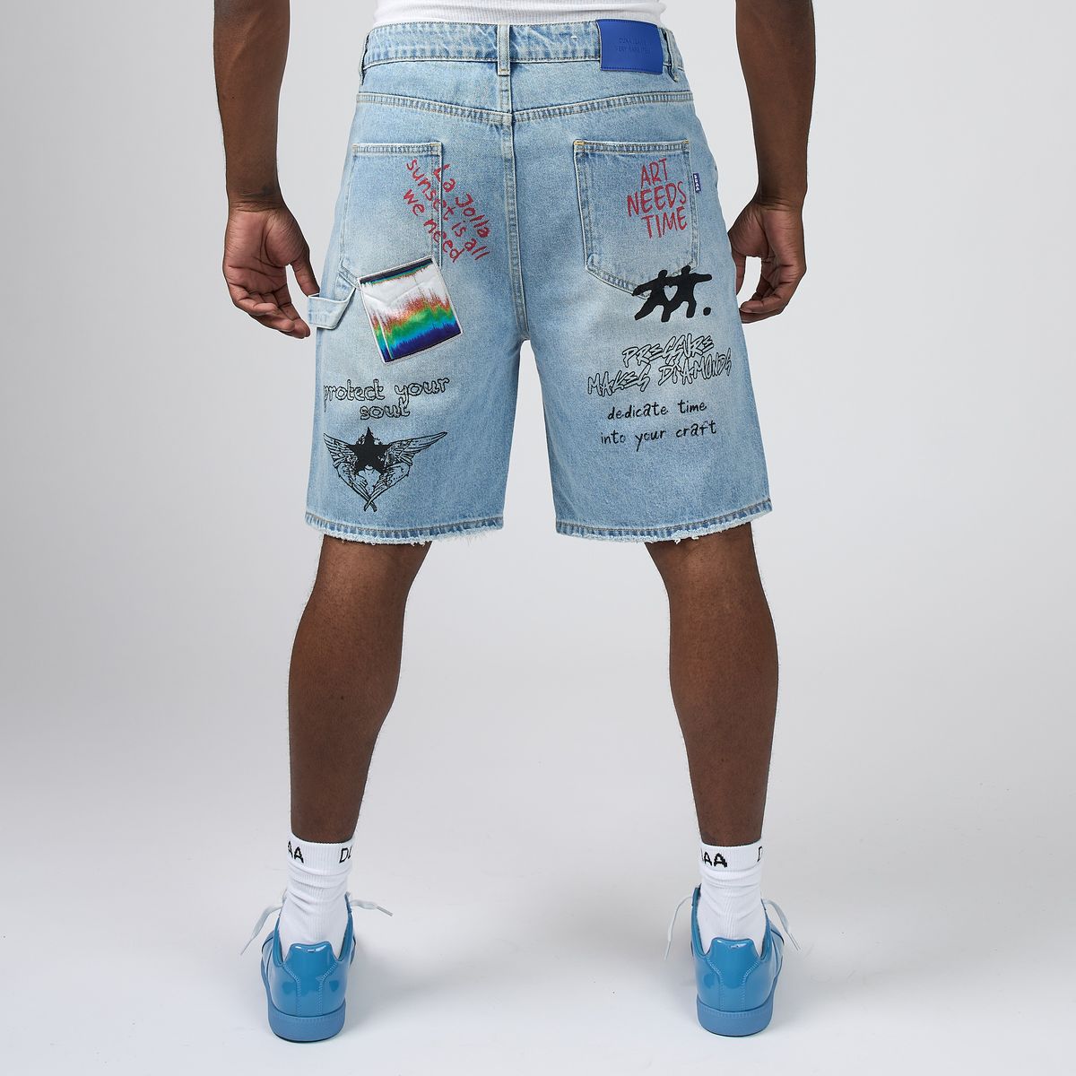 DUAA Teleport Blue Jorts