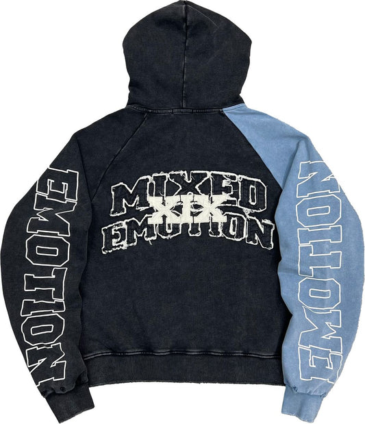 Mixed Emotions Blue “Split Decision” Hoodie