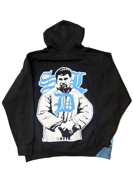 Skys Da Limit Black/Baby Blue Hoodie