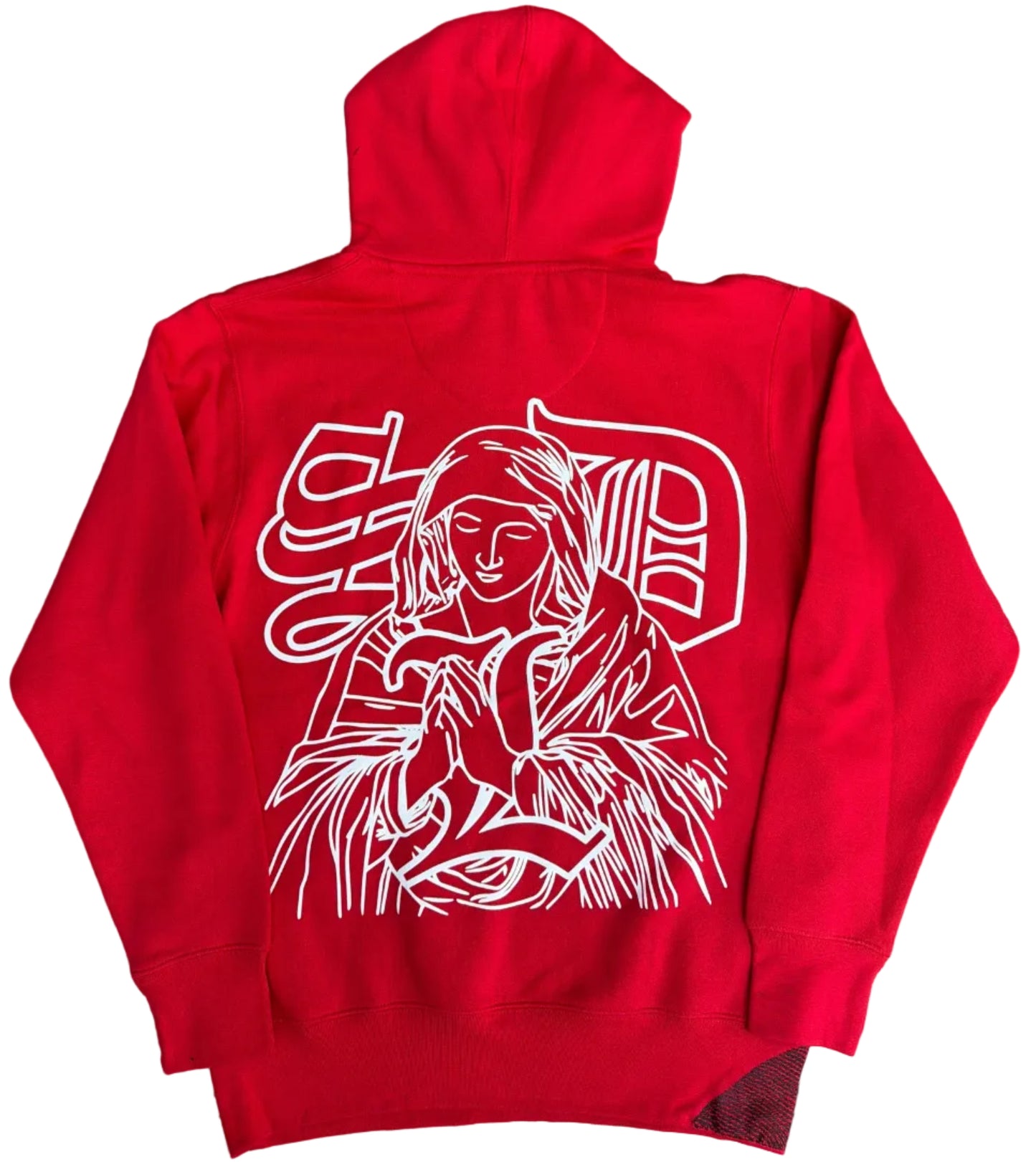 Skys Da Limit Rhinestone Red/Black Hoodie