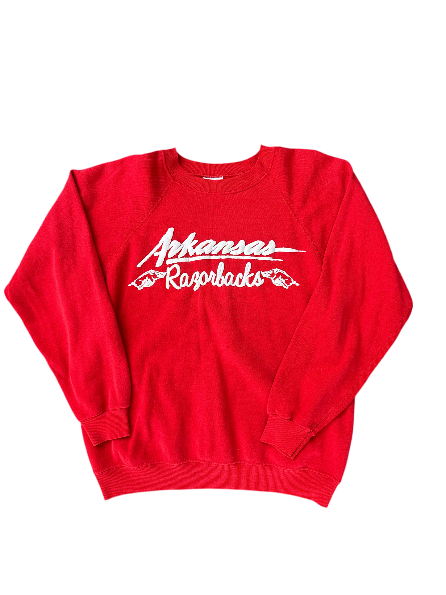 1980’s Arkansas Razorbacks Puff Print Crewneck