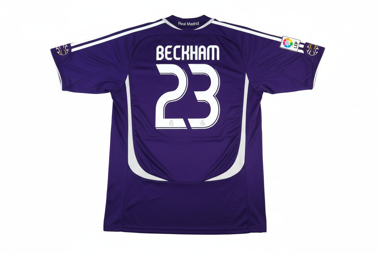 Real Madrid 2006/07 Beckham Purple Jersey