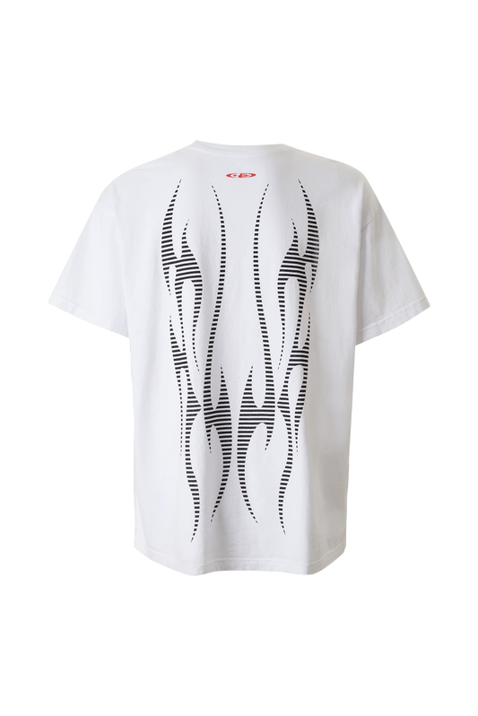 Hellstar Sports Flame Tribal Motion White T-Shirt