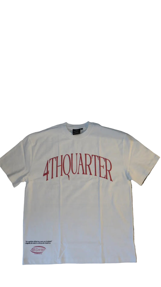 4th Quarter White DTMF Tee