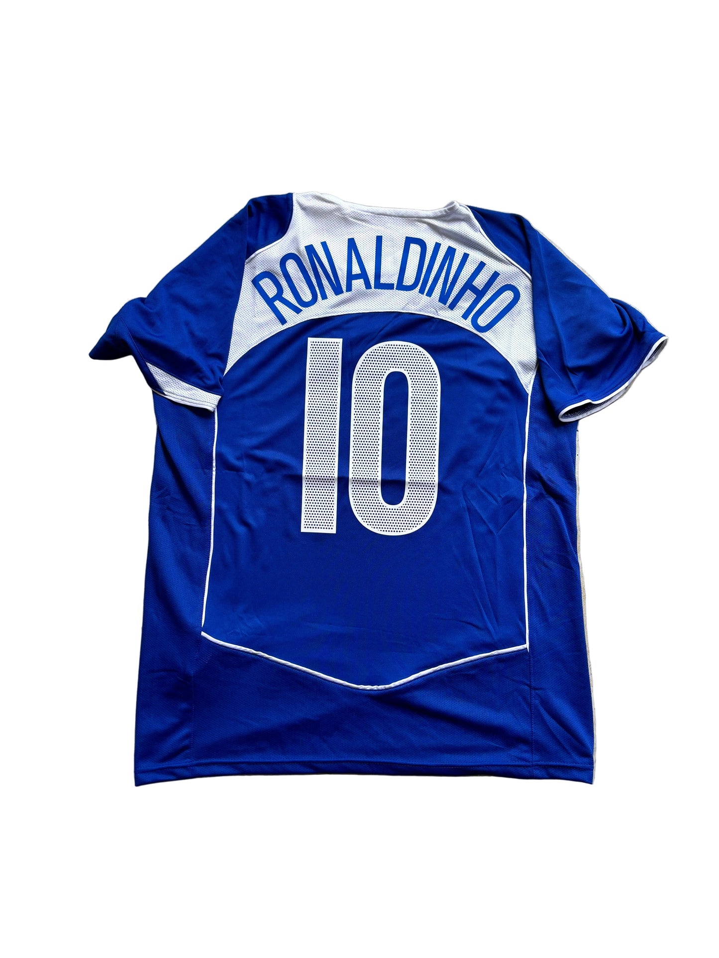 Brazil T90 Ronaldinho 2004 Blue Jersey