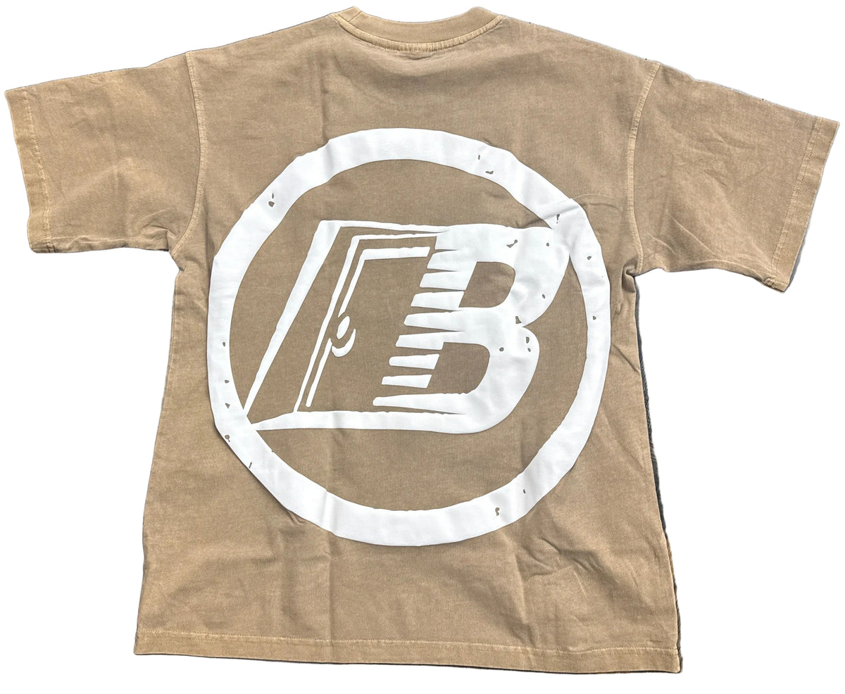 The Backdoor Classic Tee Tan/White