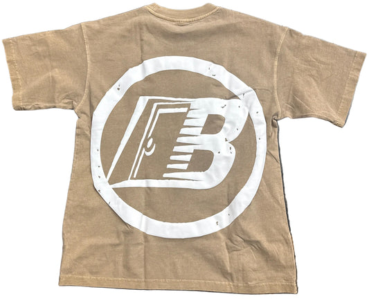 The Backdoor Classic Tee Tan/White