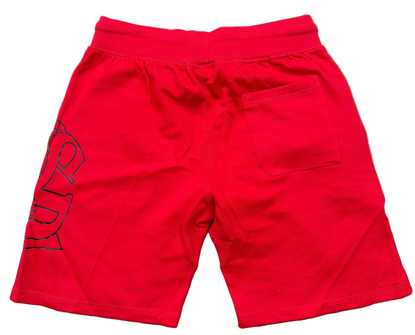 Skys Da Limit Red Benjamin Side Logo Shorts