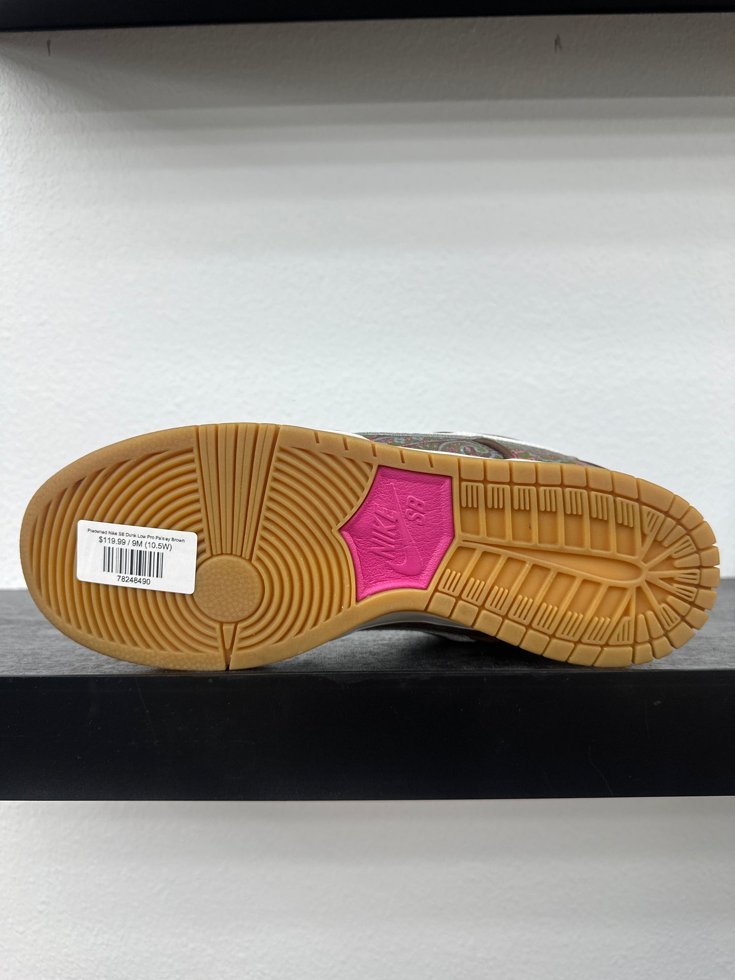 Preowned Nike SB Dunk Low Pro Paisley Brown