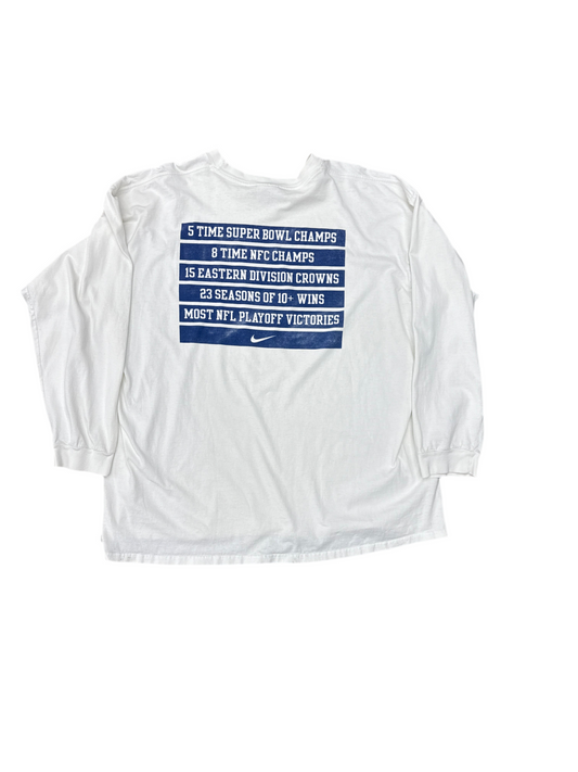 1990's Dallas Cowboys Nike Center Swoosh Long Sleeve