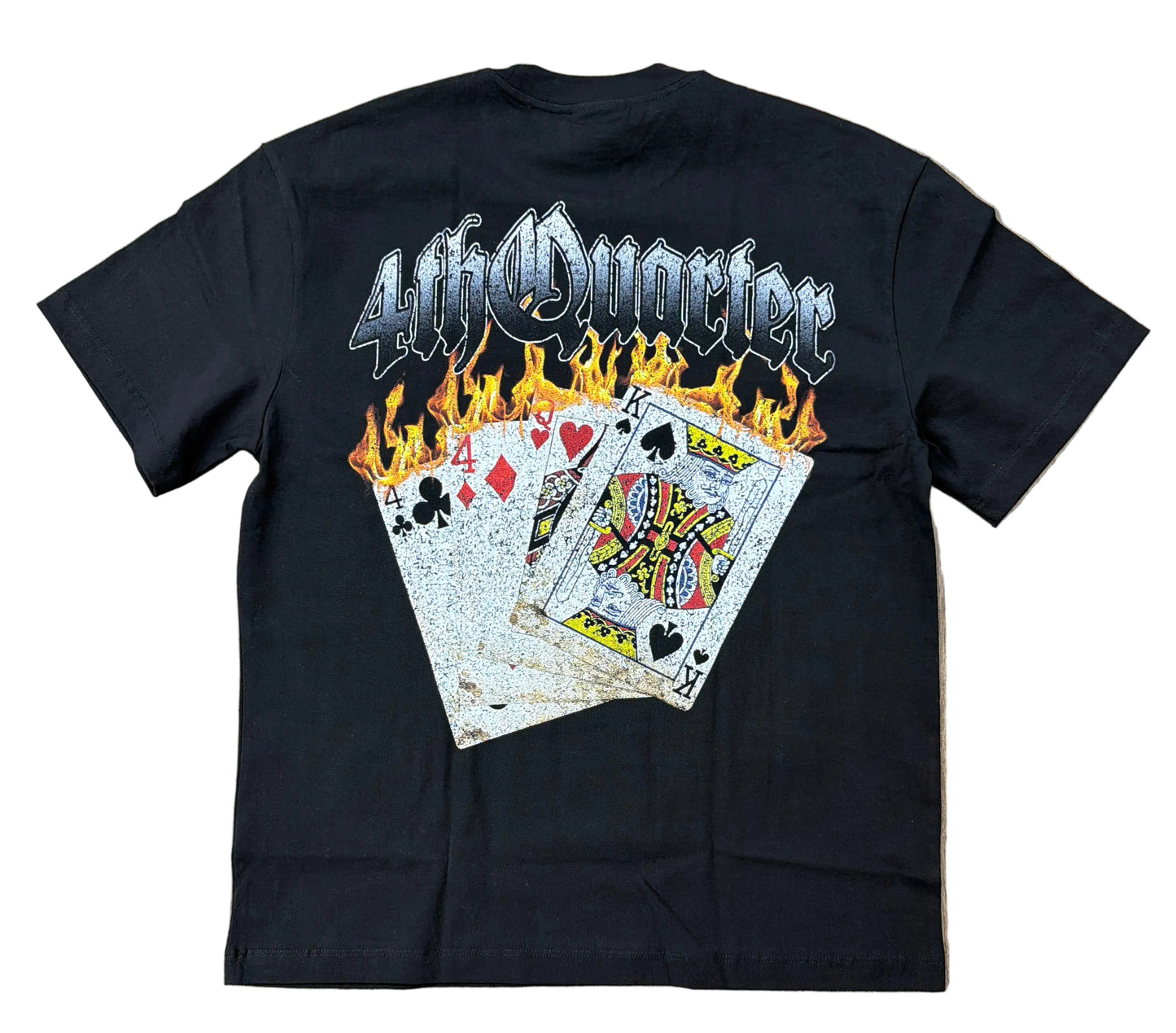 4th Quarter Black Winning Hand Tee