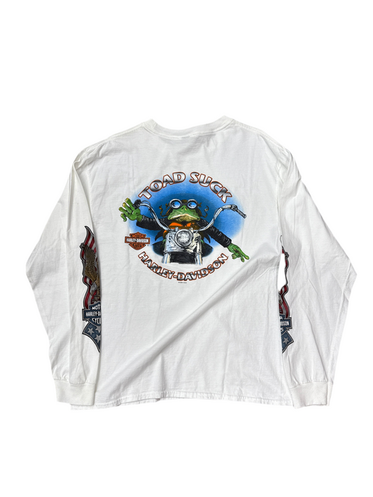 Toad Suck Harley White Long Sleeve