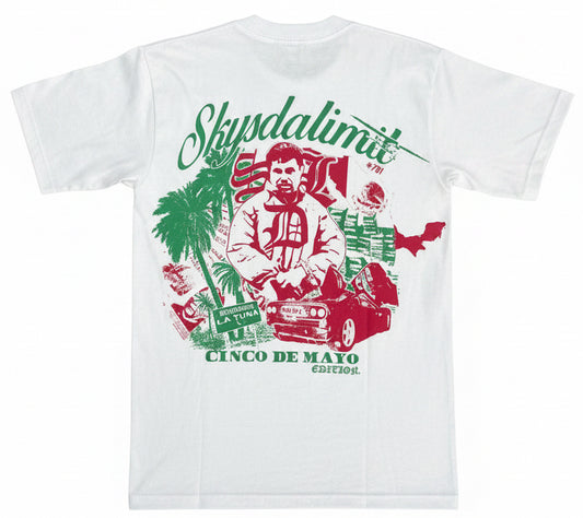 Skys Da Limit White Cinco De Mayo Tee
