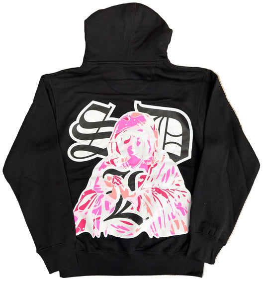 Skys Da Limit Pink Camo Logo Hoodie