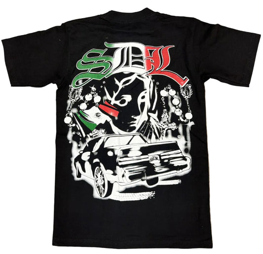 Skys Da Limit Black Mexico Logo Tee