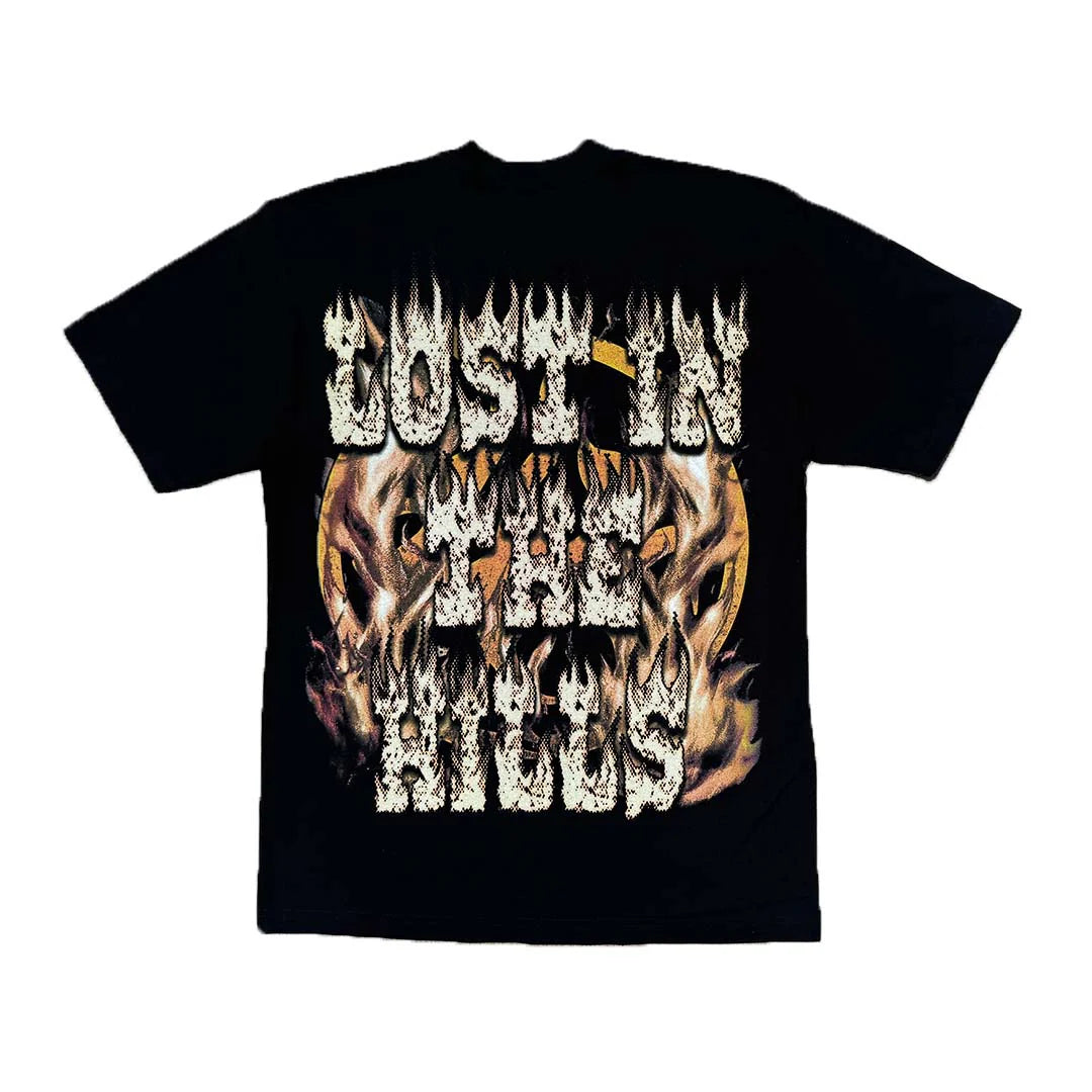 Lost in the Hills Skull Flames Tee