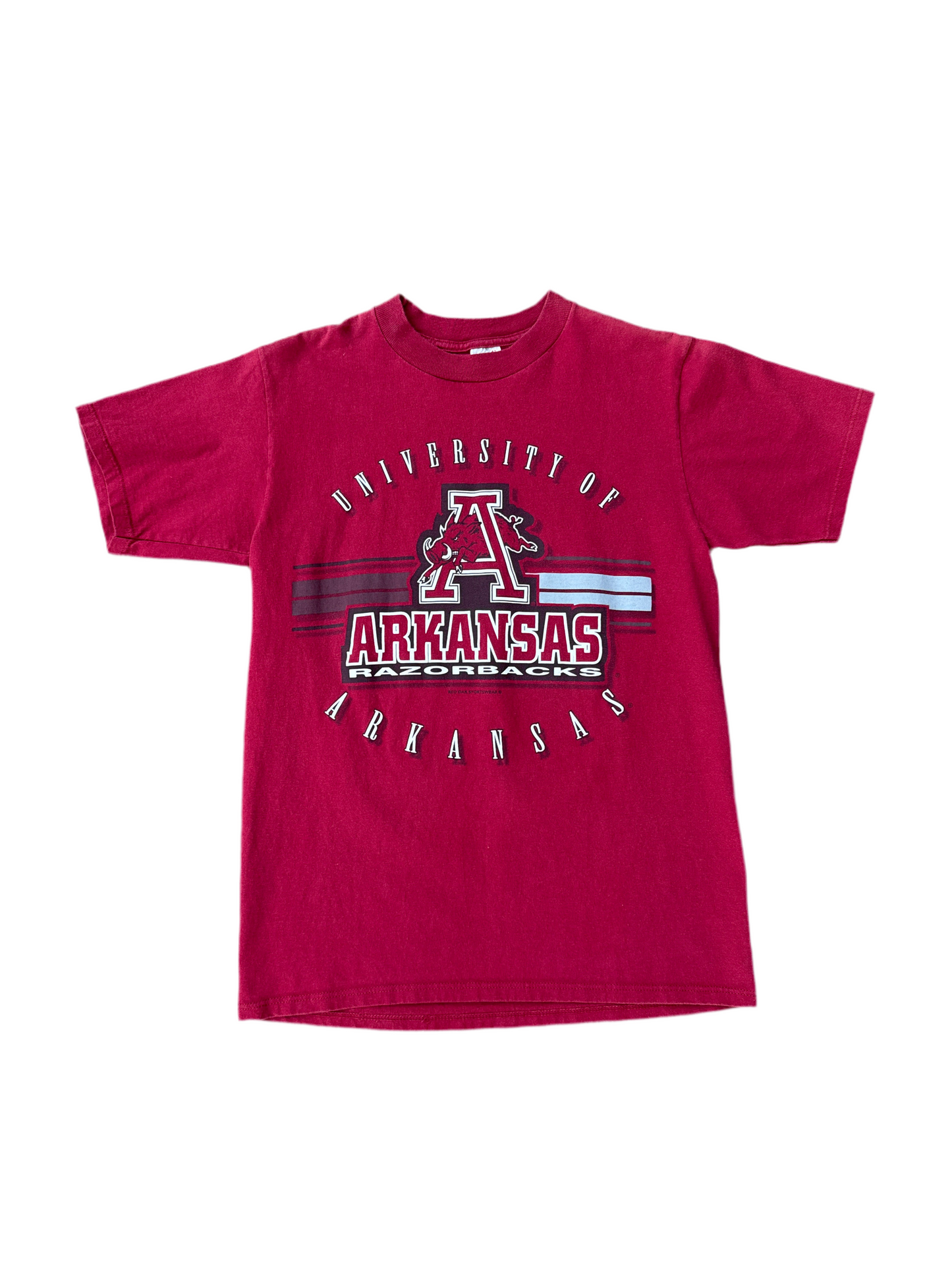 1990's Arkansas Razorbacks Red Oak Spellout Tee