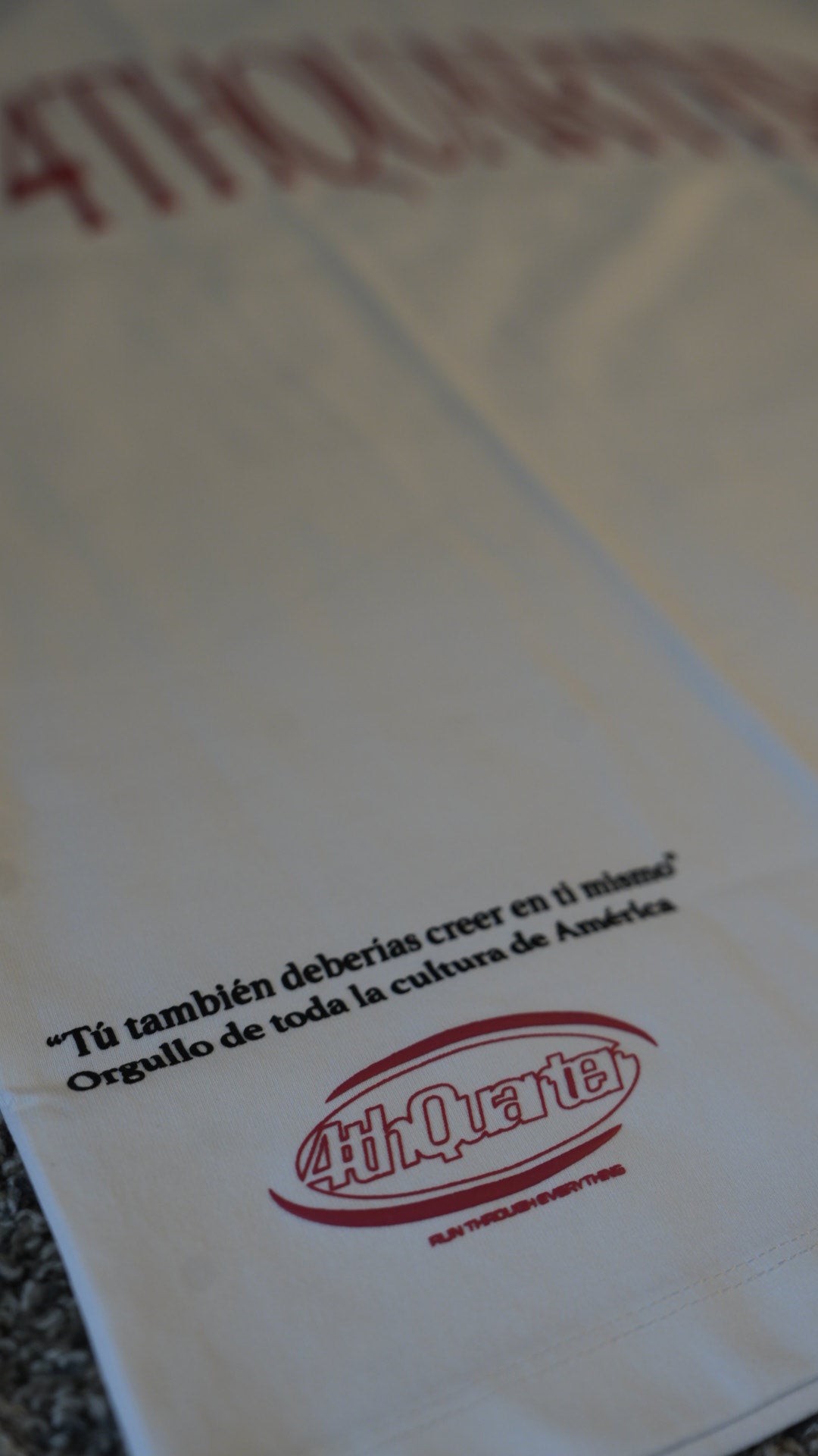 4th Quarter White DTMF Tee
