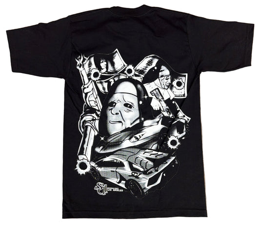 Skys Da Limit Black/White Bullet holes Tee