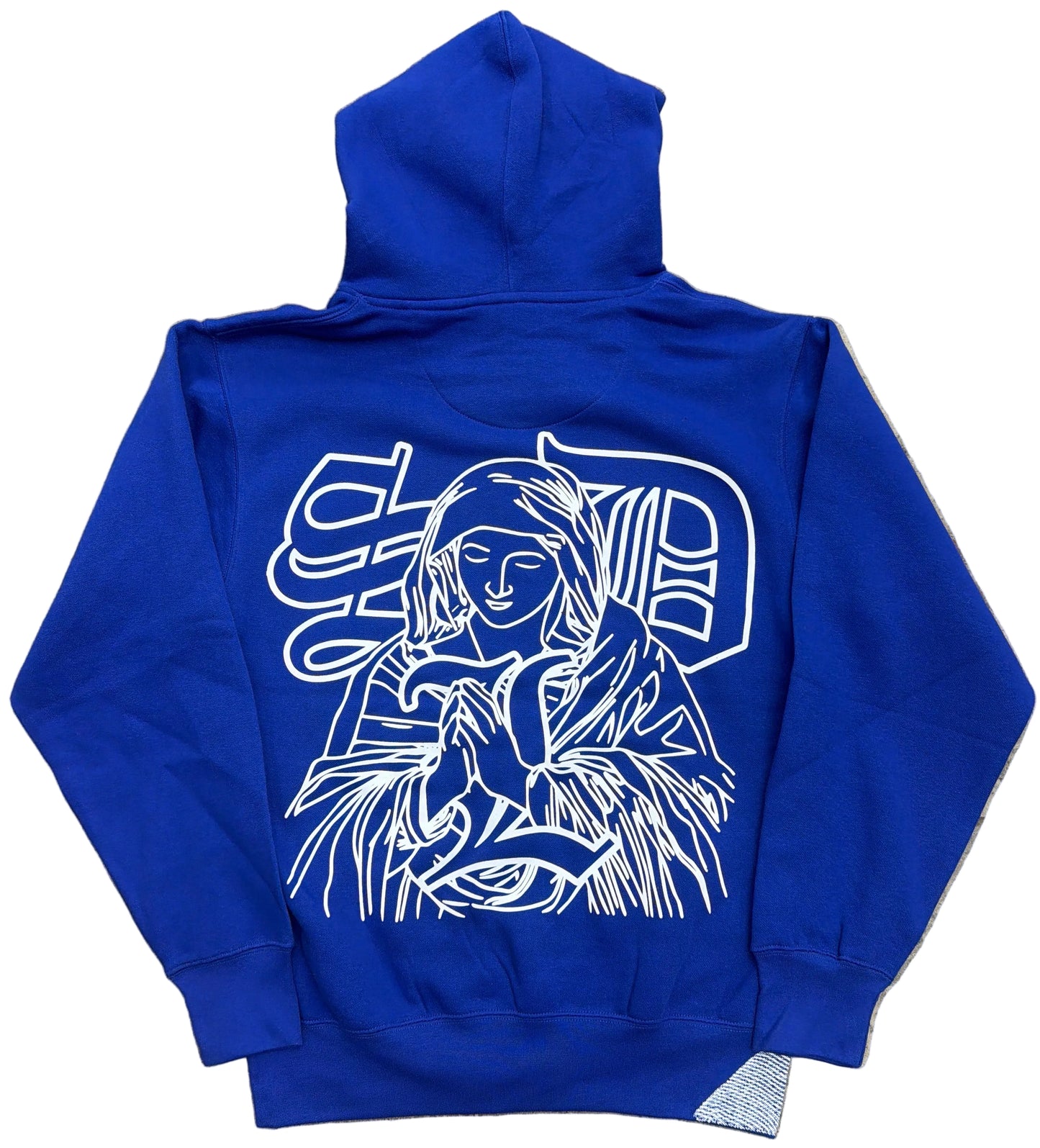 Skys Da Limit Rhinestone Blue/White Hoodie