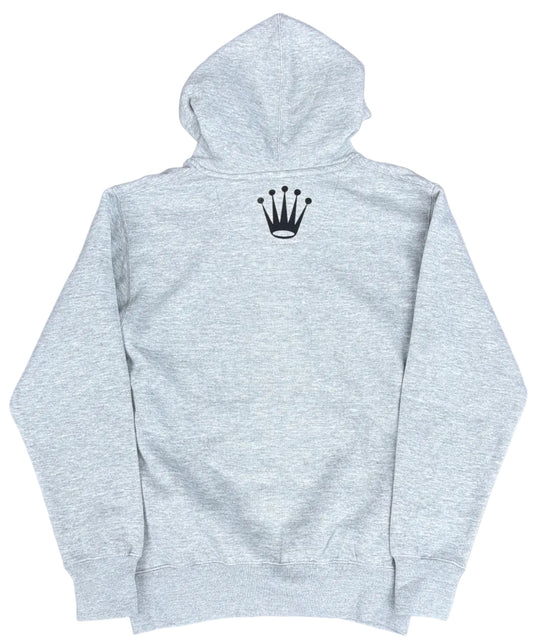 Skys Da Limit White/Black Rhinestone Hoodie