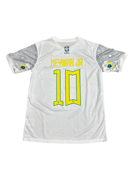 Brazil Neymar White Rio Statue Jersey