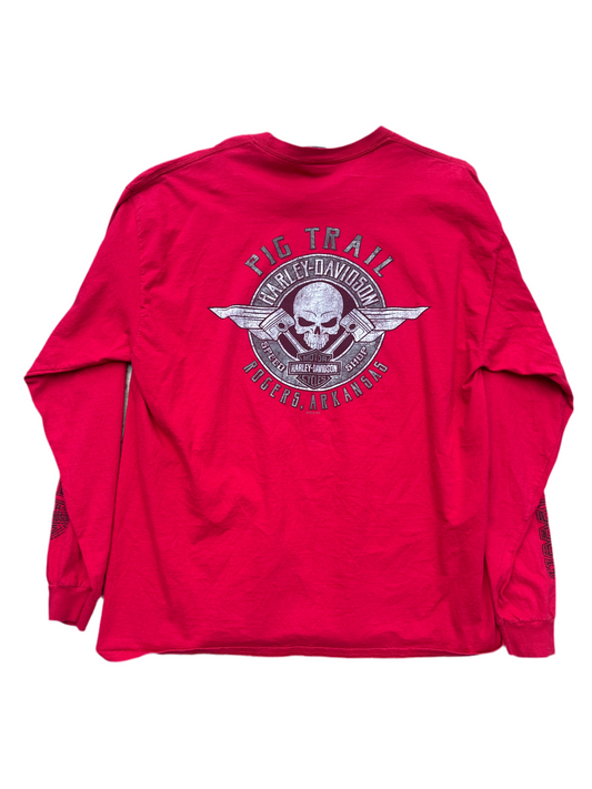 Harley Davidson Pig Trail Longsleeve Red