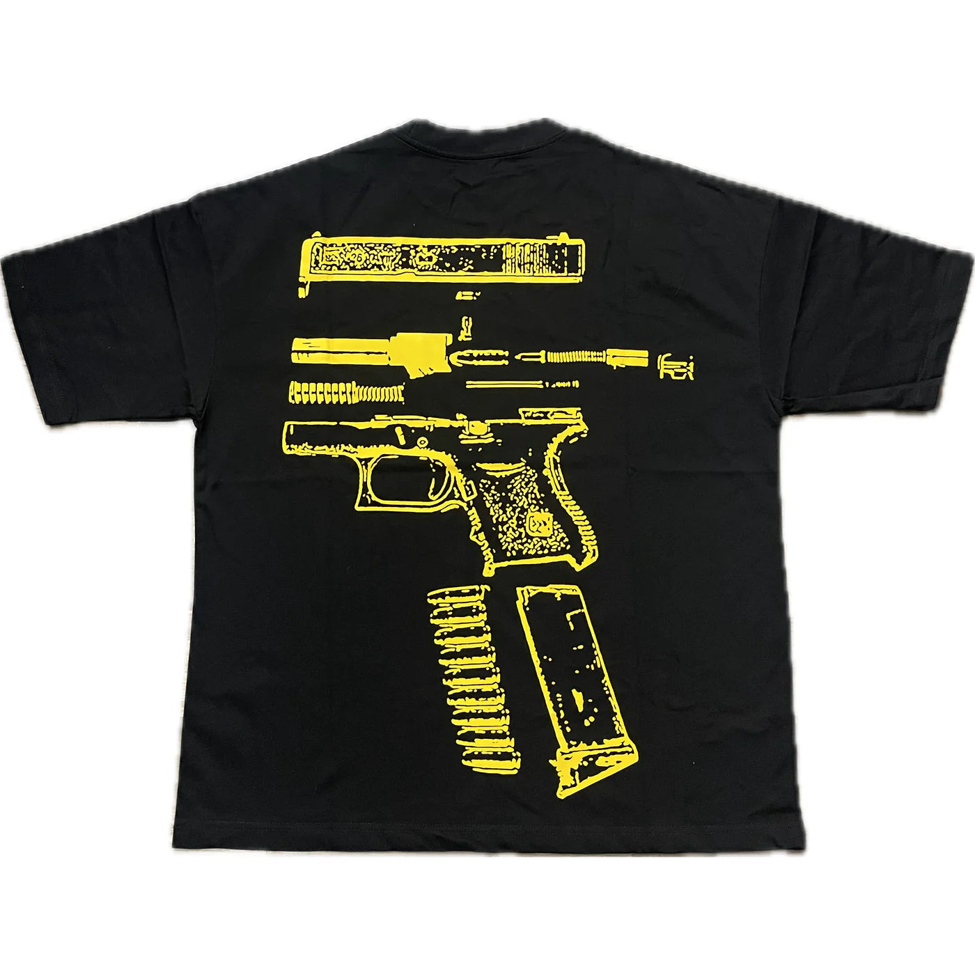 In Glock We Trust Oversized Tee Black/Yellow