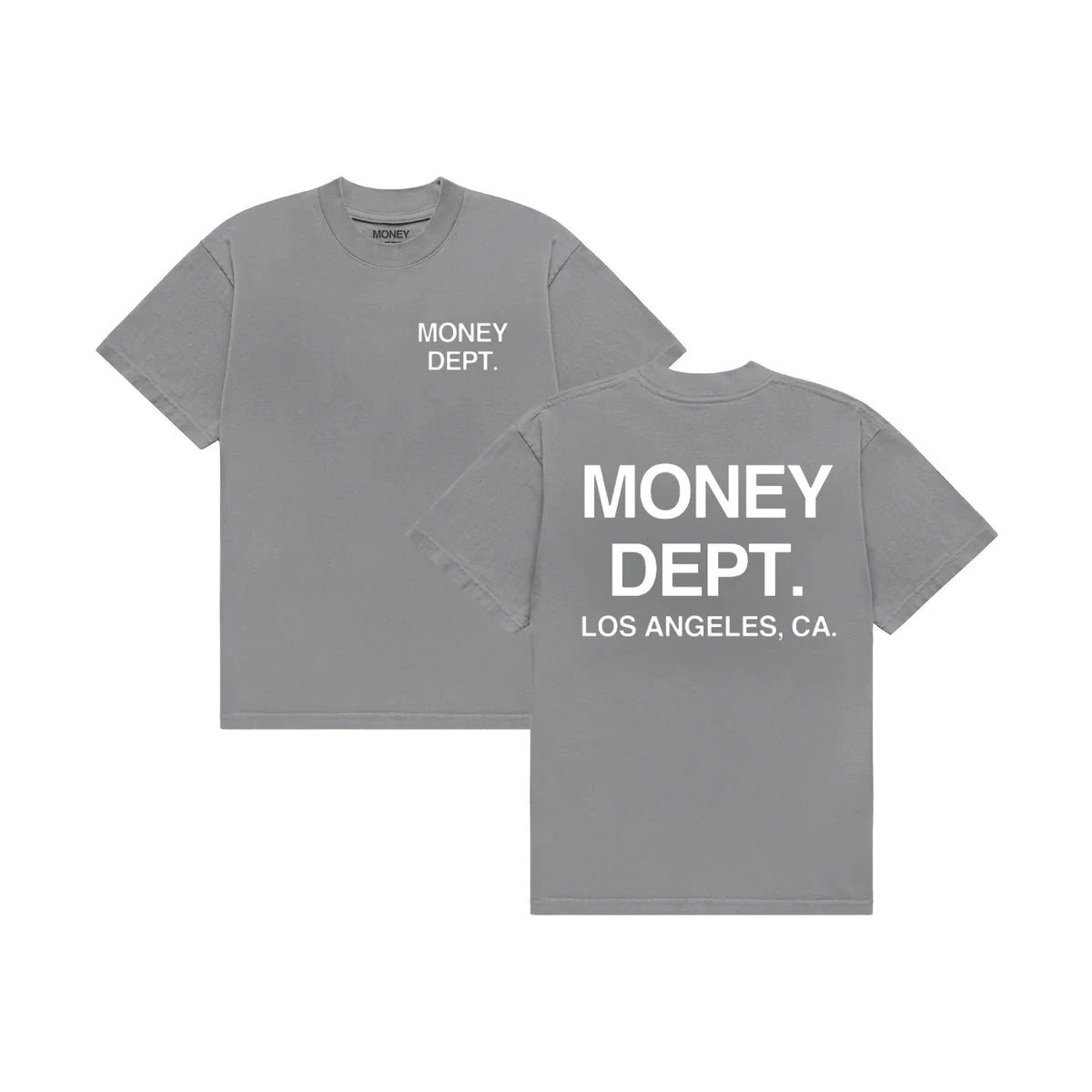 Money Dept. Grey/White Classic Tee
