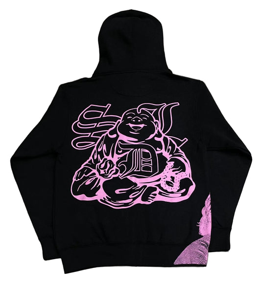 Skys Da Limit Rhinestone Zip Up Black/Pink