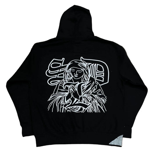 Skys Da Limit Rhinestone Zip Up Black/White
