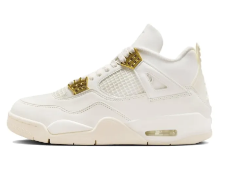 Jordan 4 Retro Metallic Gold (Women's)