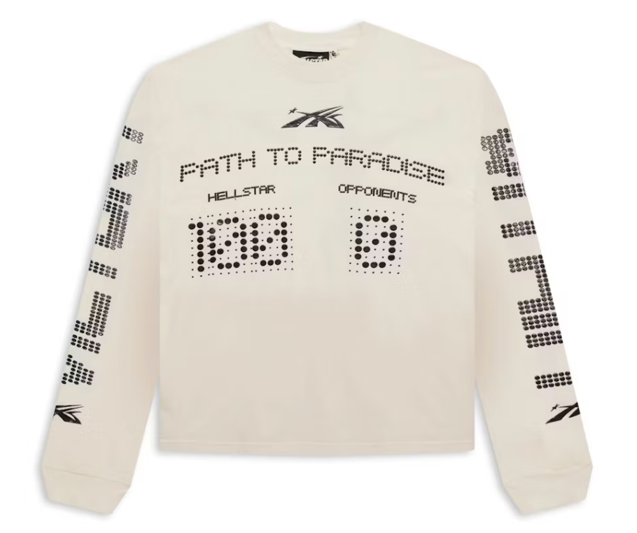 Hellstar Scoreboard Long Sleeve Tee White