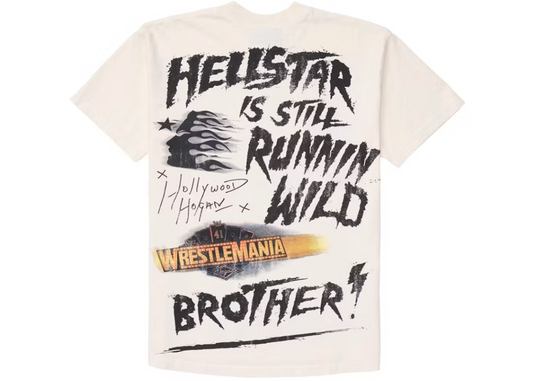 Hellstar Wrestlemania Hulk Hogan T-Shirt Cream White