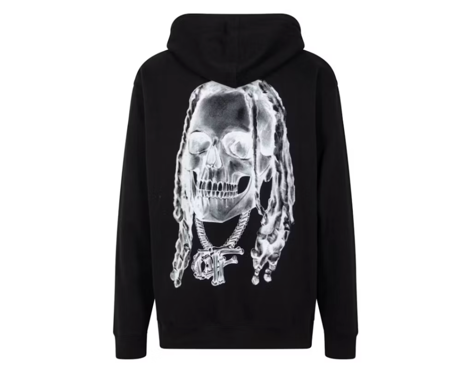 Revenge Durk Bones Hoodie Black