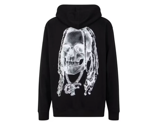 Revenge Durk Bones Hoodie Black