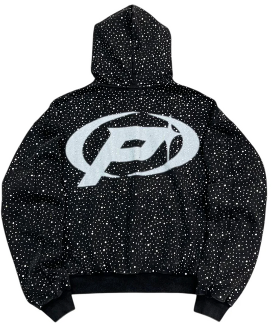 Prestige Collection Diamond Hoodie Black