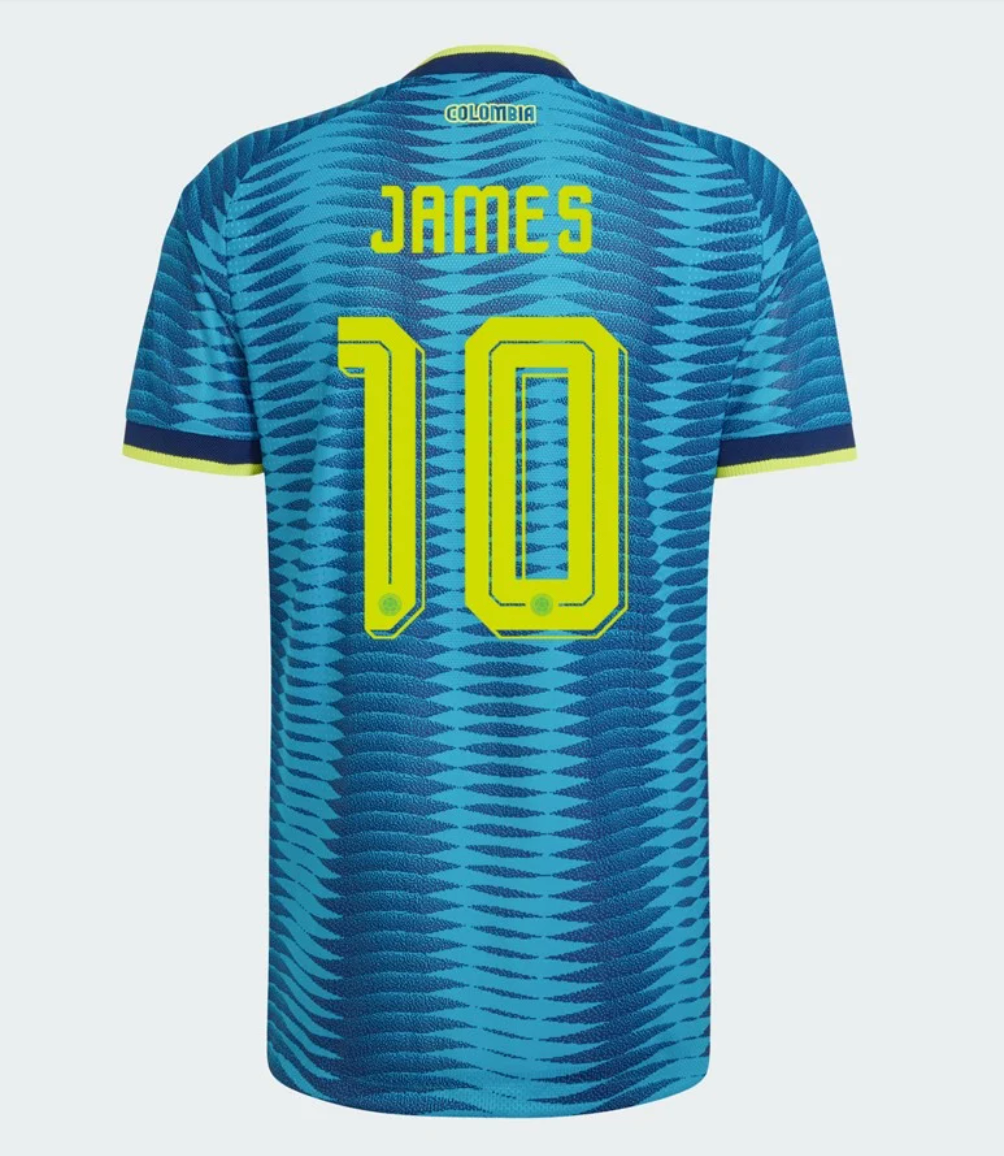 Colombia Away James 2026 World Cup