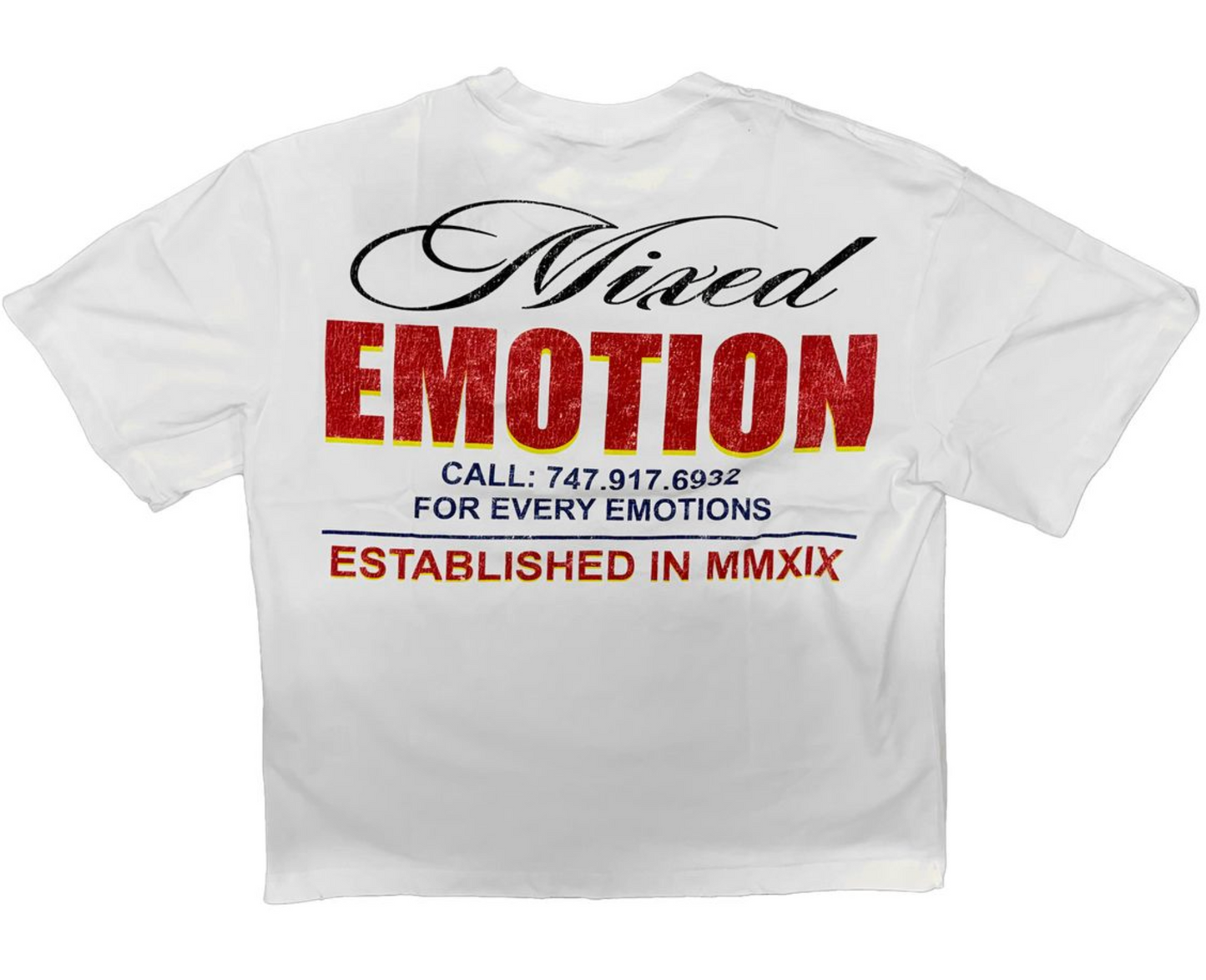 Mixed Emotions White Lottery Tee
