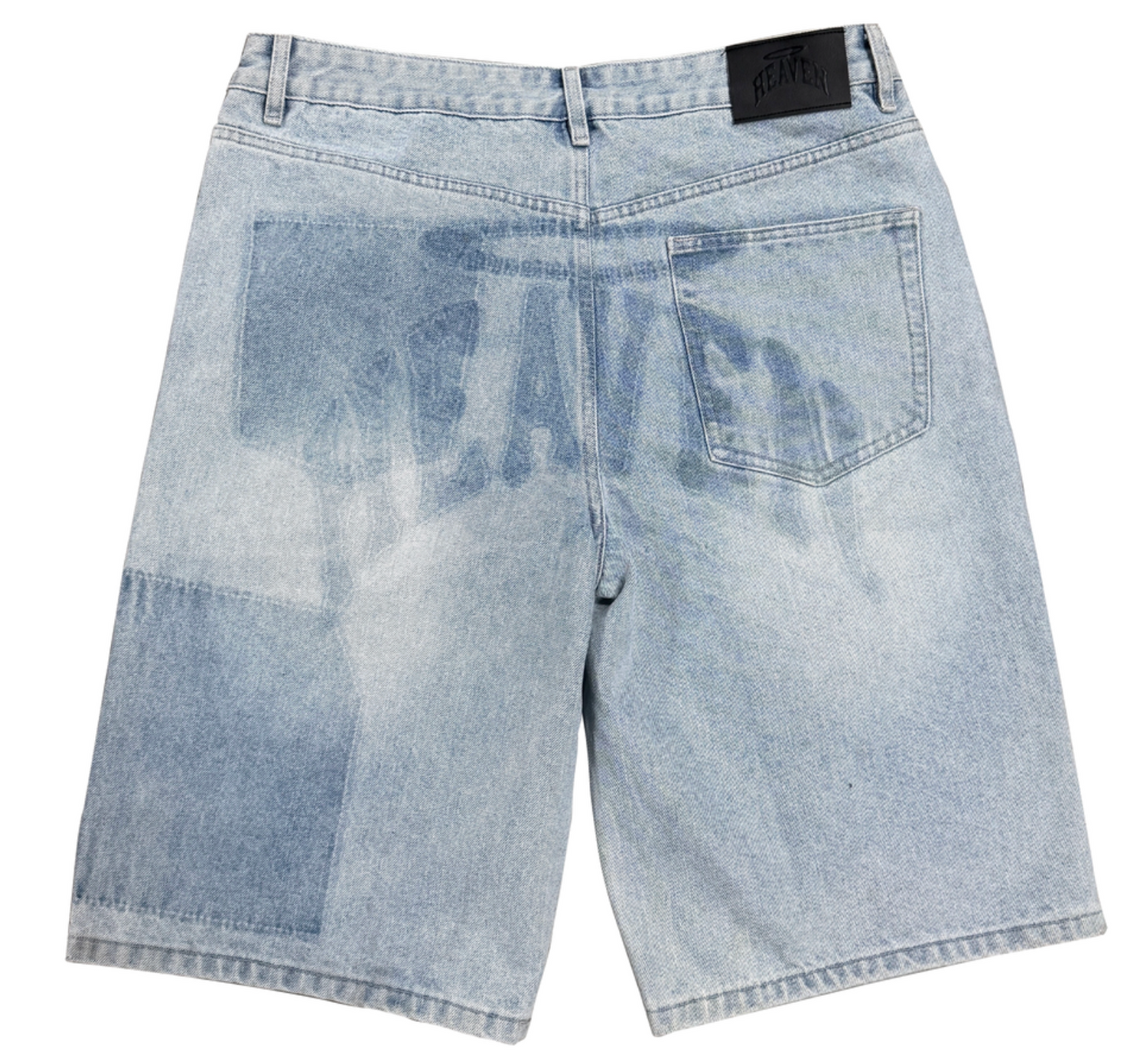 Heaven Carpenter Denim Shorts Light Blue