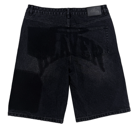 Heaven Carpenter Denim Shorts Black