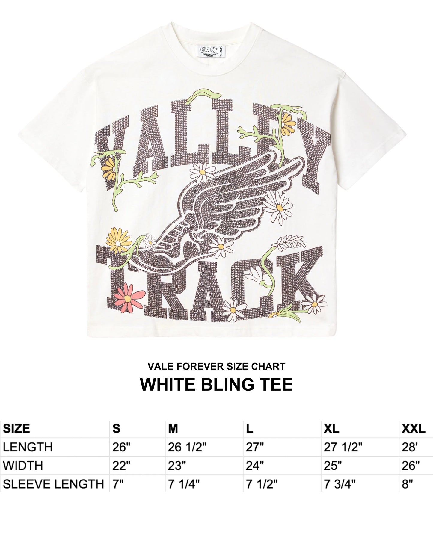 Vale Forever Bling Tee 'White'
