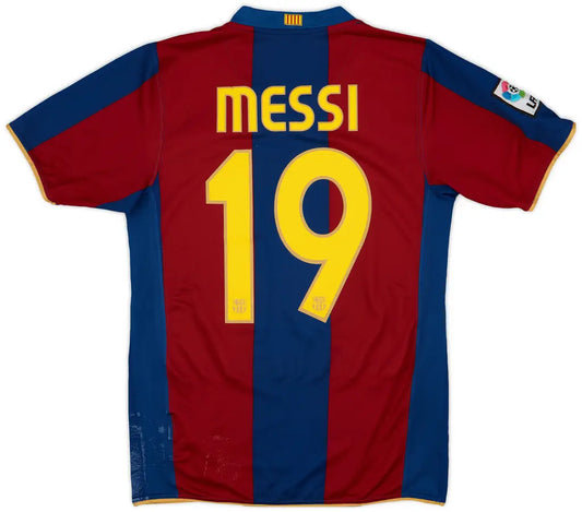 Barcelona Messi 2007 Home Jersey