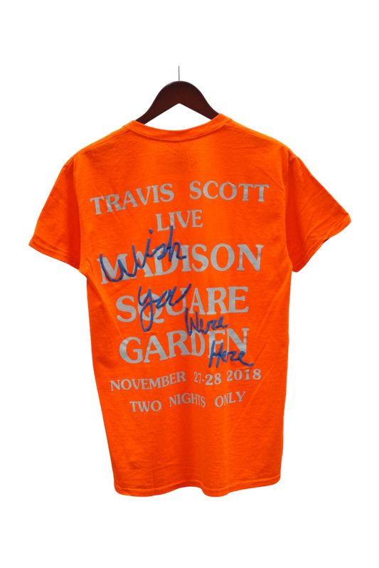 Travis Scott MSG Tour Tee Orange