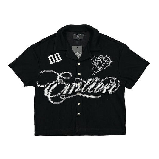 Mixed Emotions Black Signature Button Up