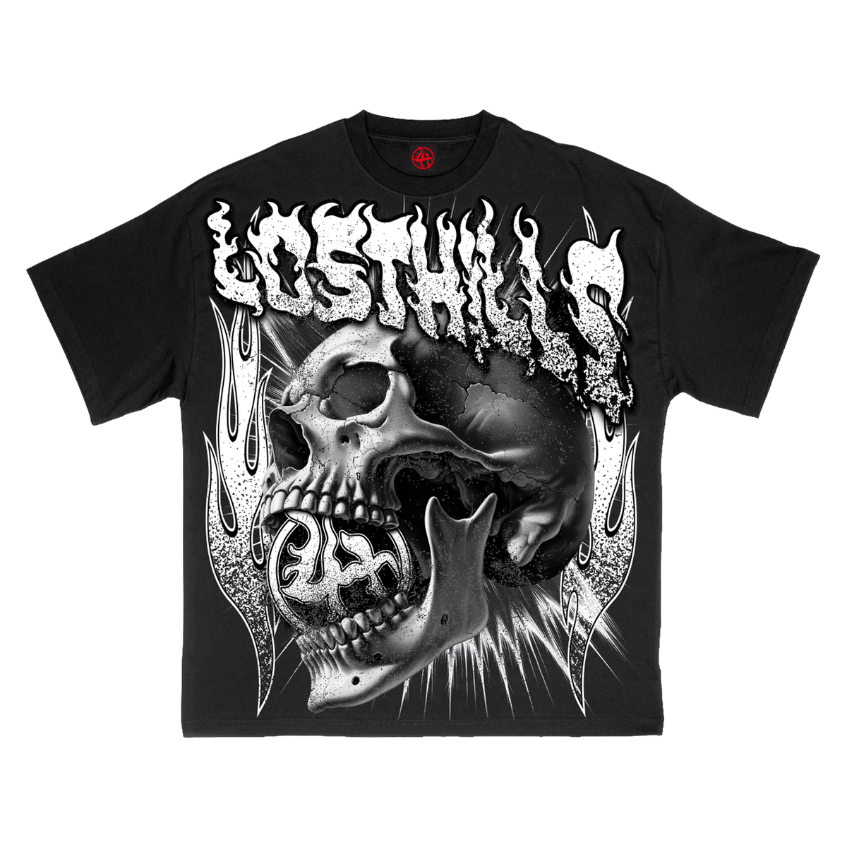Lost Hills Skull Tee Black