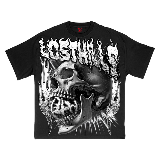 Lost Hills Skull Tee Black