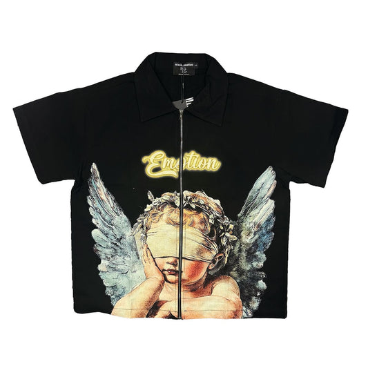 Mixed Emotions Blinded Zip Up Shirt