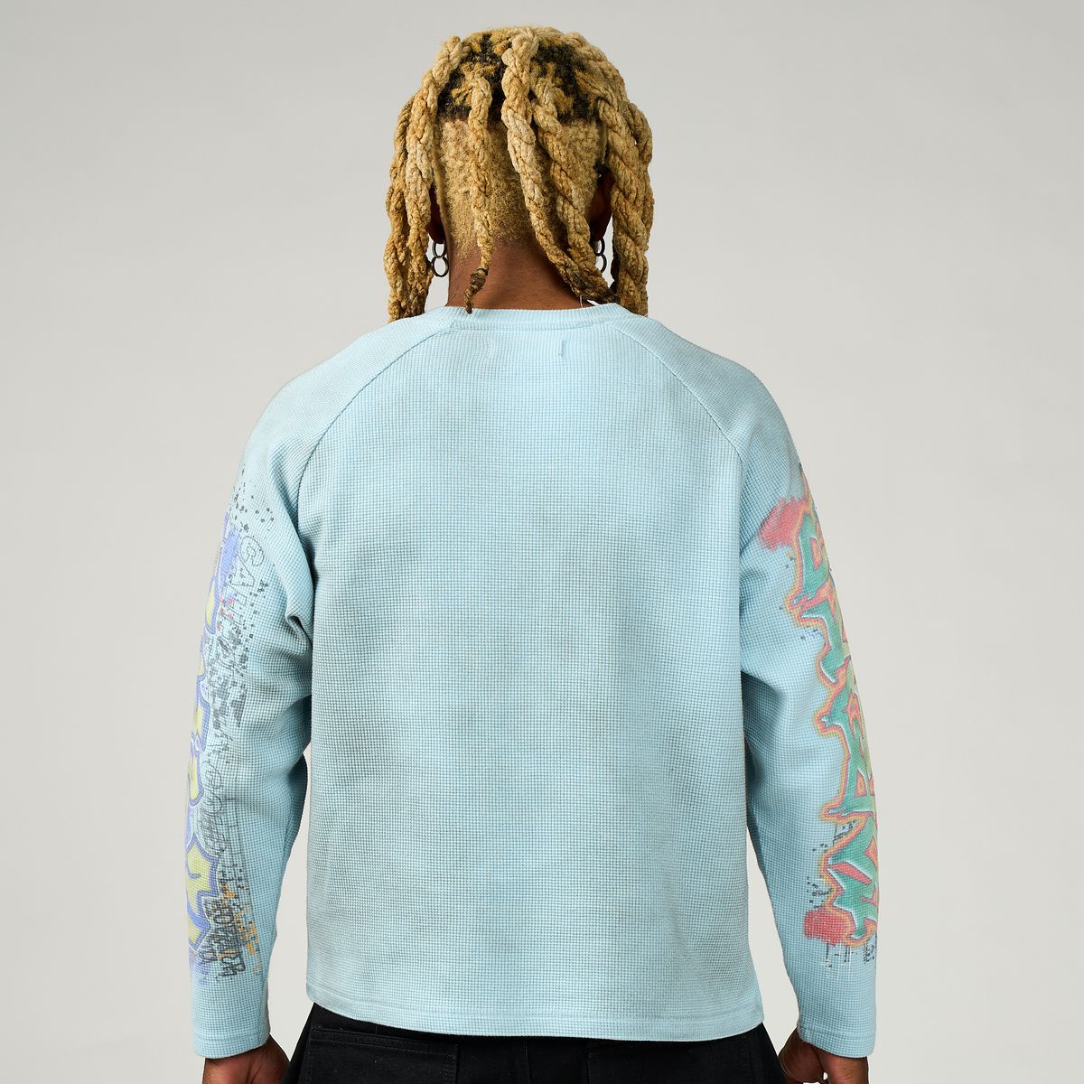 DUAA Teal Graffiti Art Long Sleeve